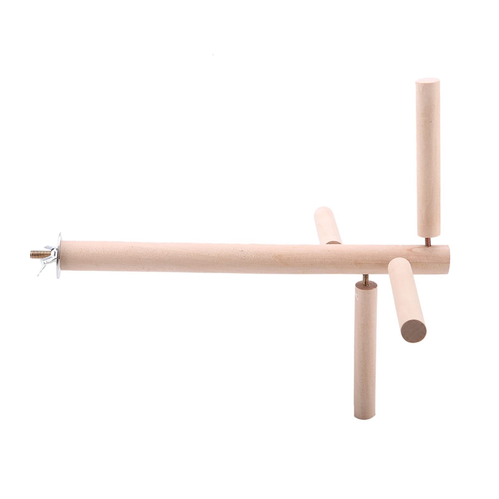 Bird Wooden Perches, Cage Stand Toy Birds Activity Ing Interactive for Small Parakeet Cockatoo Branches Climbing Stairs