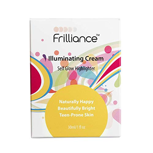 Frilliance Illuminating Cream, Hydrating Self Glow Highlighter, Cruelty Free Hypoallergenic For Teens Of All Skin Types, 30 Ml / 1 Fl Oz #TOP6
