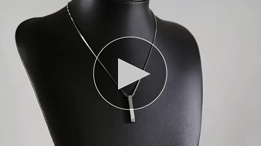 Amazon.com: Ouslier 925 Sterling Silver Necklace 4 Sided