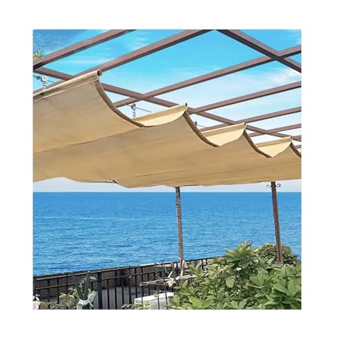 Voile d'ombrage rétractable de rechange de haute densité pour pergola en U