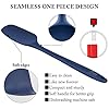 HOTEC 600℉ Heat Resistant BPA-Free Silicone Rubber Spatula Set, Kitchen Cooking Spatulas, Baking, Mixing, for Non Stick Cookware, Dishwasher Safe, Classic Blue Set of 5 #5