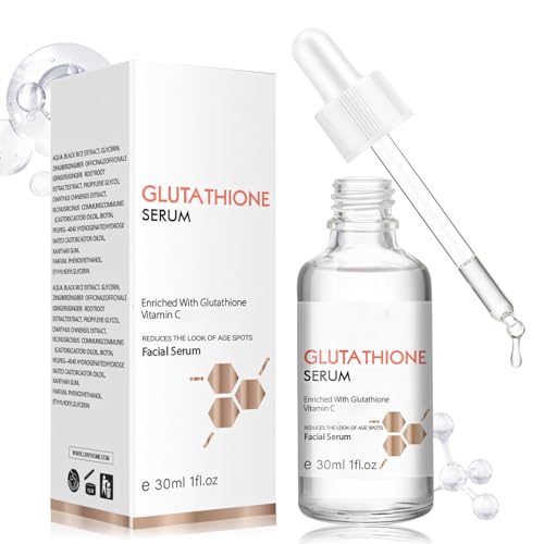 Glutatión Serum Facial, Serum Niacinamida, serum Facial Mujer, Vitamina C + Niacinamida + Kojic Acid, serum Hidratante facial, Reduce las Manchas Oscuras, Mejora el Tono de la Piel, 30 Ml