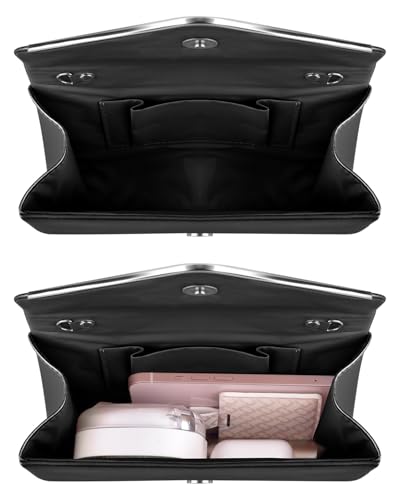 Image of TINDTOP Clutch Purses for Women, PU Leather Formal Evening Bags Shoulder Party Handbags Wedding Cocktail Prom Clutches