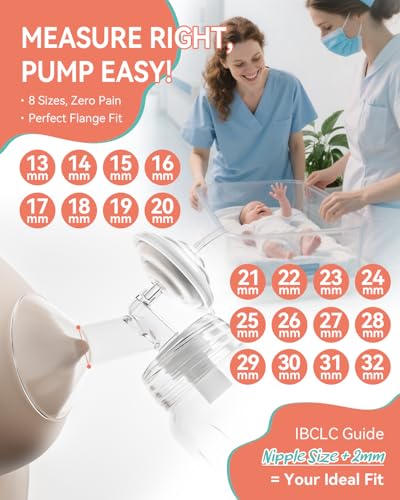 Image of Breast Pump Parts Compatible with Spectra S1,S2,S9 Plus, Replacement Kit for Spectra Pump Parts 2PCS, Duckbill Valve, Tube,Bottle, Backflow Protector, Not Original Accessorie,24mm