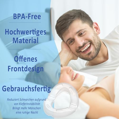 Schnarchstopper Anti-Schnarch | Komfort Offene Front Design | Leicht-Schnarchschiene für Männer und Frauen,Effektive Schnarchen Verhindern