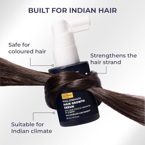 Image of Conscious Chemist Hair Growth & Anti Hair Fall Serum | Hairgenyl, 3% Redensyl, 2% Anagain, 2% Procapil, 2% Biotin & Saw palmetto | Controls Hairfall & 96% Saw New Hair Growth | Improves Hair Density | For Men & Women | 30ml (Pack of 2)