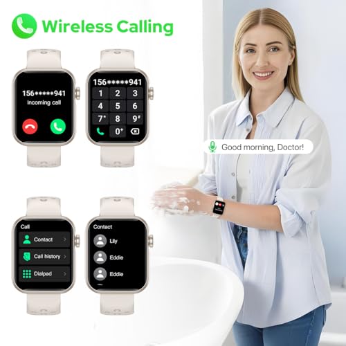 Nemheng Smartwatch, Bluetooth Talk, 1,83 Zoll, 100+ Sport Modi mit Herzfrequenz SpO2 Schlaf Monitor, Fitness Uhr für iOS und Android – Bild 5