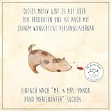 Mr. & Mrs. Panda Postkarte Hund Marienkäfer - Geschenk, Ansichtskarte, Träume, bildkarte, Zuversichtlich, Mischlingshund, Sprüche, Positiv, Ansichtskarten, Postkarten, Grußkarte, Wunder
