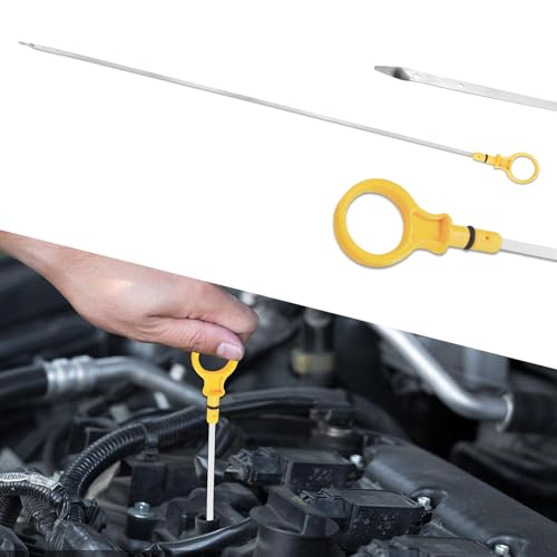Rebvugr Engine Oil Dipstick, Oil Dip Stick for Checking Oil Fluid, Engine Oil Level Dipstick Car Accessories Compatible with Ford Escape Explorer Fluid Indicator Oil Stick, Replaces OEM# CJ5Z-6750-A