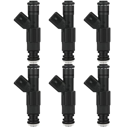 Fuel Injectors,ECCPP 6pcs 4 Holes Fuel Injector Kit 0280155784 fit for 99-01 for Jeep for Cherokee,99-04 for Jeep for Grand Cherokee/Wrangler, for Dodge for Ram 1500/ Ram 2500 Van/Ram 3500 Van
