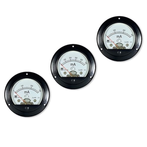 Milliampèremètre pointeur DC 2mA, petit cadran analogique circulaire 65mm - 4