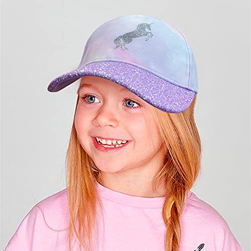 Accsa Girls Baseball Hat Tie-Dye Unicorn Hats For Girls Adjustable Kids Baseball Cap thumb #3