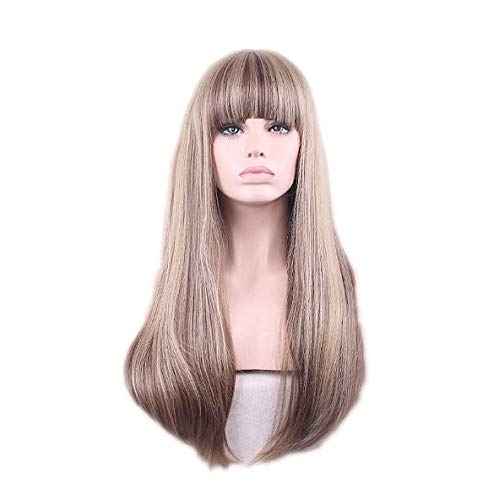 lady's long hair women wig multi color LMF-WF4040M