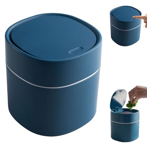 Caneca de Basura Mini 2L Plástico Azul Oscuro miniatura 6
