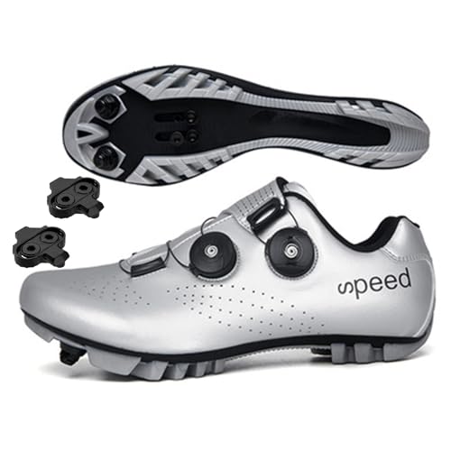 Hixingo Uomo Scarpe MTB Donna Scarpe Mountain Bike Compatibili Pedali