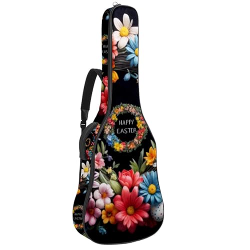 Étui guitare acoustique imperméable 40/41/42 pouces housse noire avec poches
