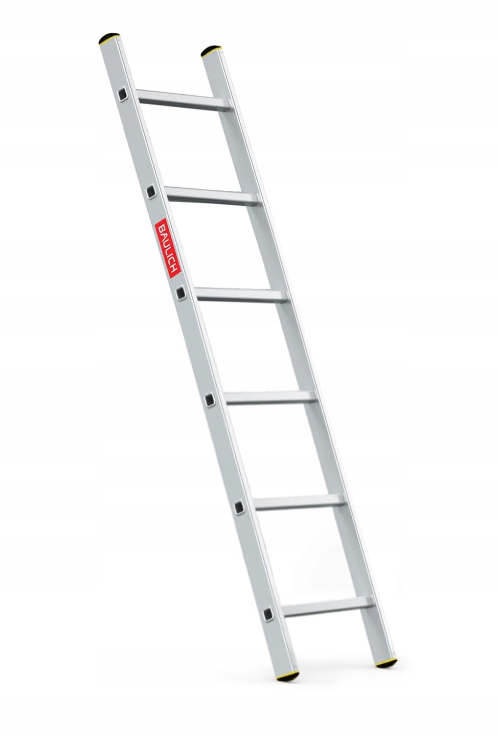 Échelle aluminium 1x6 avec échelons rainurés et pieds antidérapants durables