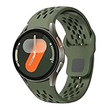 Cinturini traspiranti per Samsung Galaxy Watch 7/6/5/4/FE Band 40 mm 44 mm/Galaxy Watch 6 Classic 47 mm 43 mm/Watch 4 Classic 46 mm 42 mm/Watch 5 pro 45 mm, cinturino sportivo in silicone senza spazi