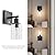 Coinmit Battery Operated Wall Sconce Set of 2, 6000mAh Wireless Glass lampshade Wall Lights with Remote Control, Indoor Dimmable Rechargeable Black Wall Sconce (Bulb Included)