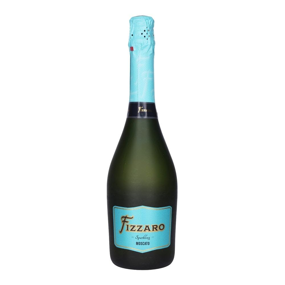 Fizzaro Sparkling Moscato - Light, Refreshing, Sweet Italian White Wine with Bubbly Finish - 750ml Bottle, Perfect for Celebrations and Dessert Pairings