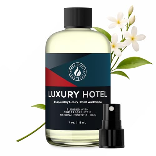 Aroma Country Ritzy Luxury Hotel Diffuser Oil - Luxury Hotel Scent for Diffuser & Air Fresheners - Essential Oil Diffuser Refill Home Fragrance Collection with Gardenia & Amber (4 Fl. Oz)