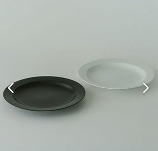 きほんのうつわ 2枚セット 白黒 直径約23.5cm