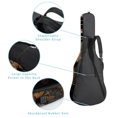Housse pour guitare acoustique étanche et antichoc protégeant de la pluie