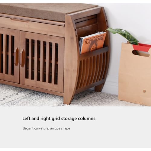 Banc de rangement simple pour loisirs afin d'organiser une entrée encombrée