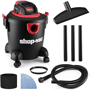Shop-Vac 5 Gallon 2.0 Peak HP Wet/Dry Vacuum, Portable Compact Shop Vacuum with Collapsible Handle & Multifunction Attachments for Home, Jobsite, Garage, Car & Workshop. 2035000