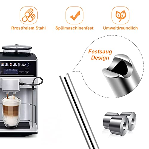 AIEVE Tubo del latte in acciaio inox e spazzola di...