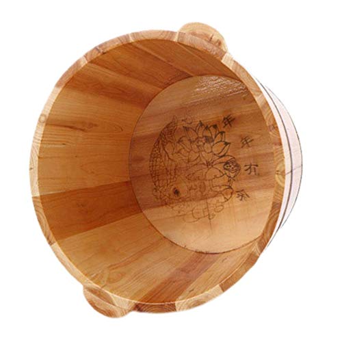 Barril de Madera para Spa de Pies con Tapa miniatura 2