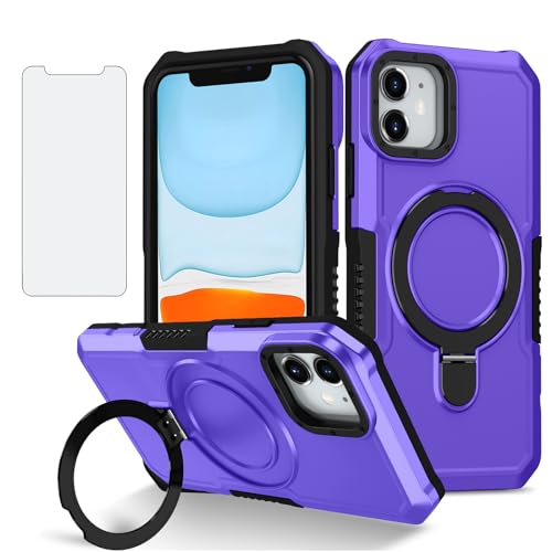 Coque antichoc iPhone 11 avec support béquille et verre de protection