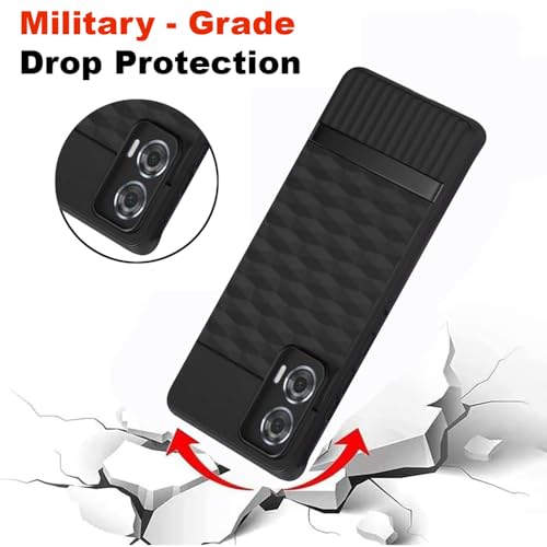 Image of Shockproof Case for Motorola Edge 50 Fusion 5G | Full Camera Protection | TPU Flexible Back Cover for Motorola Edge 50 Fusion 5G (Matte Black)