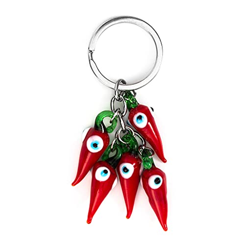 HDBD Porte-clés Nouveau Petit Porte-clés Personnalité À La Mode Nouveau Piment Rouge Piment Charme Porte-clés Nouveau Propriétaire Bijoux pour Femmes Hommes Adolescents Cover