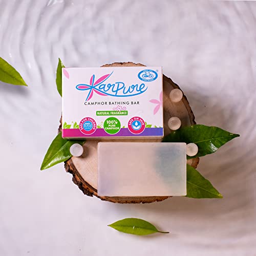 Image of Cycle Karpure Camphor Bathing Bar - Moisturising Soap, No Paraben /Silicone - Pack Of 2