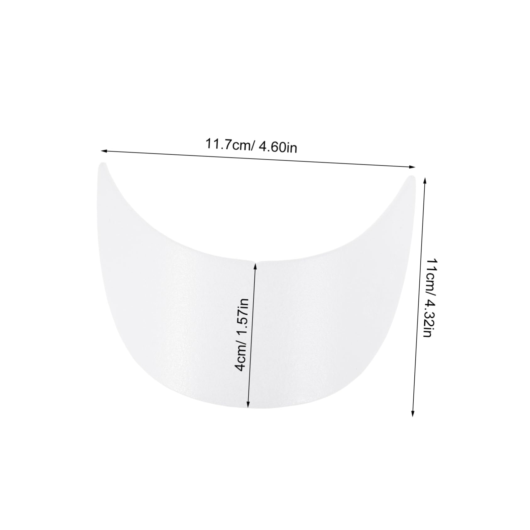 FOMIYES 20piezas Visera De Plástico Para Sombrero De Niño Accesorios De Visera De Insertos De Para Hacer Sombreros De Béisbol