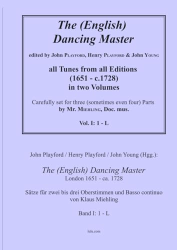 The Dancing Master 1651 Édition Critique pour Violon et Clavecin - 2
