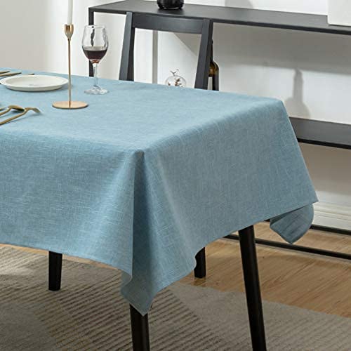 Nappe carrée oeuf de canard anti-plis en coton lin pour protéger vos tables fragiles