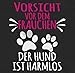 Shirtracer Pullover Damen Hoodie Frauen - Geschenk für Hundebesitzer - Vorsicht vor dem Frauchen - Pfotenabdrücke - weiß - XXL - Schwarz - hundepullover hundefan Hund Hoody Hundefans Paws Kapuze