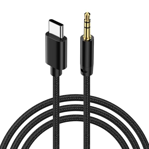 USB C - 3.5mm AUXP[u ^CvC AUX ϊP[u nC] DAC ϋv ԍڗp I[fBIP[u wbhz/PC/X}z/z[XeI/J[XeI/Xs[J[ ȂǂɑΉ 1M 