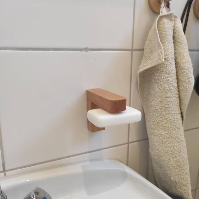 wooden specialist Wooden Magnetic soap Holder/Including Plates for The soap one Pices 3 Plates Dark Brown Color (B0CRRZR1X3) Amazon Price History, Amazon Price Tracker