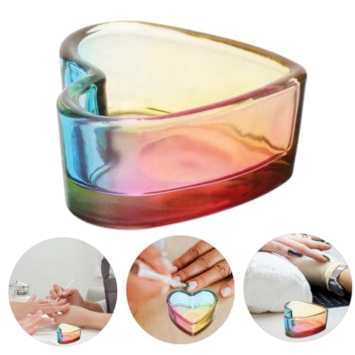 Vaso de cristal para manicura y pincel de uñas miniatura 5