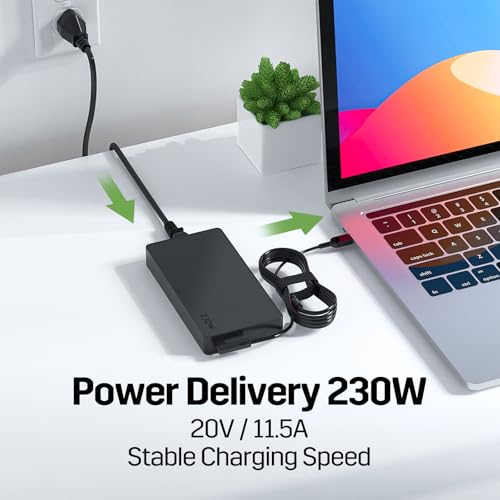Image of 230W Laptop Charger Replacement for Lenovo Legion 5 7 5P C7 S7 Y740 Y730 Y545 Y540 Y900 Y910 Y920 Y7000, Compatible with Thinkpad P1 P16 P72, ADL230NLC3A ADL230SCC3A ADL230NDC3A 02DL144 Power Adapter