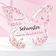 Geschenk für Mama Oma Tante Tochter Schwester Freundin Geschenk Geburtstag Acryl Schmetterling Ornament (Geschenk für Schwester)