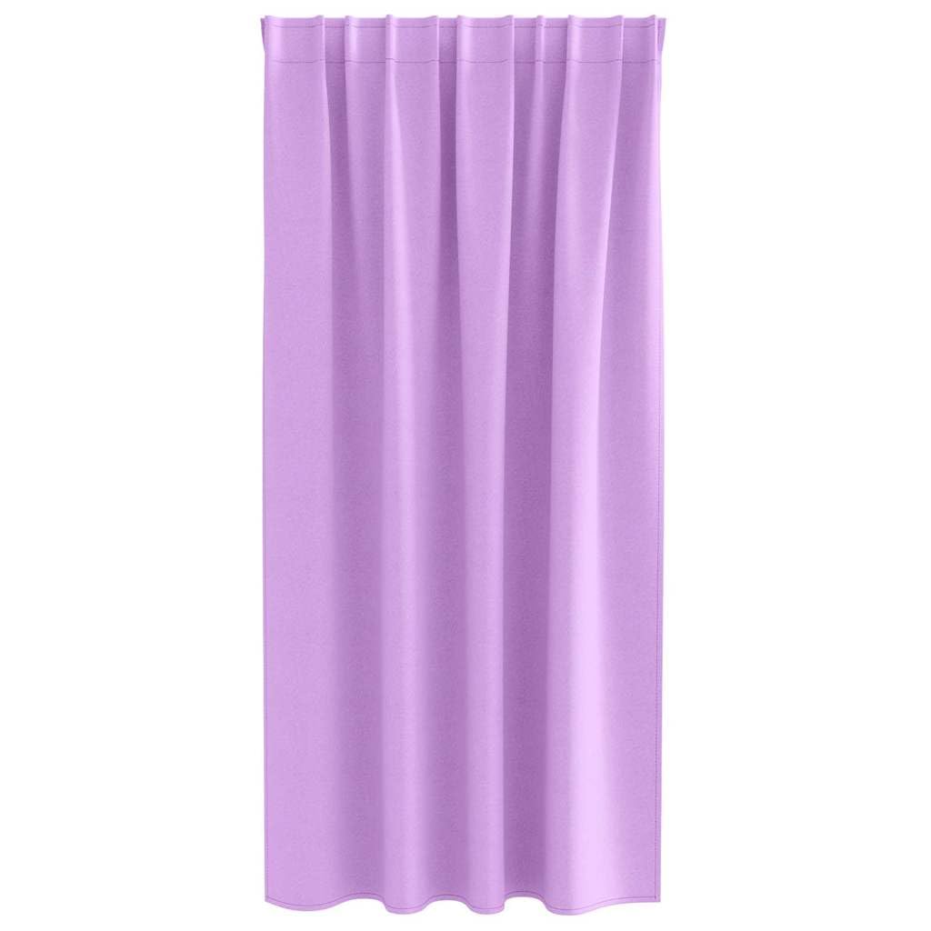 Lot de 2 rideaux occultants avec anneaux - Violet - 175 x 140 cm - Polyester - Blocage de 80 à 90 % de la lumière - Décoration de fenêtre pour salon, chambre à coucher, bureau