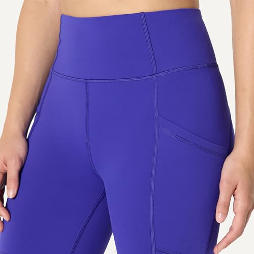 Amazon Essentials Women's Active Total Train High Waist 7" Gym Workout Biker Shorts with Pockets, Royal Blue, X-Large - image 5