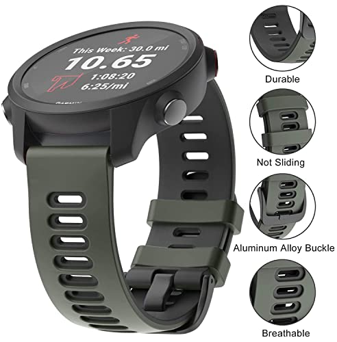 Image of Zitel Compatible with Fossil 22mm Band for Gen 6 44mm, Gen 5 Carlyle, Garrett, Julianna, Gen 5E 44mm, Gen 4, Grant Chronograph, Q Grant Silicone Sports Strap