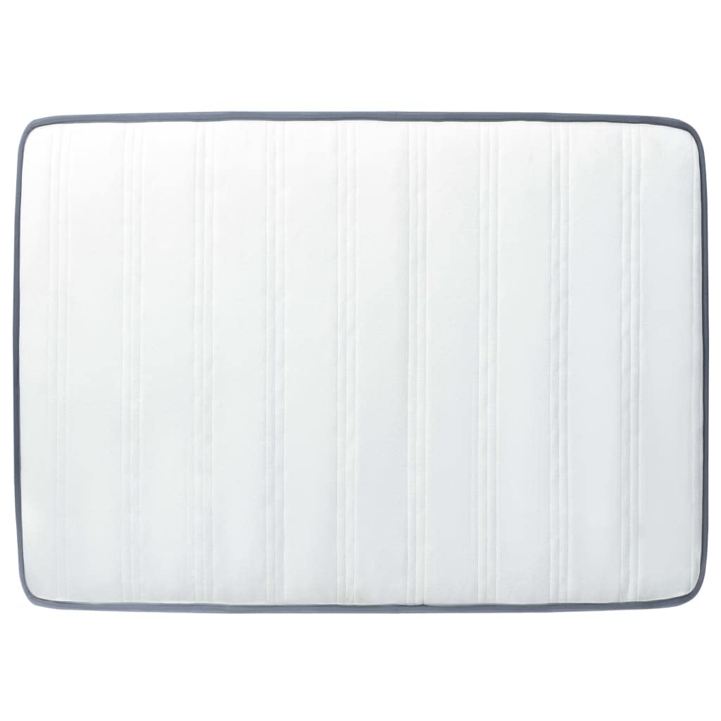 Materac na łóżko kontynentalne 200 x 160 x 20 cm, obicie materiałowe, średni stopień twardości, rdzeń sprężynowy, odciążenie, do łóżka podwójnego, rozmiar Queen Size, komfortowy sen