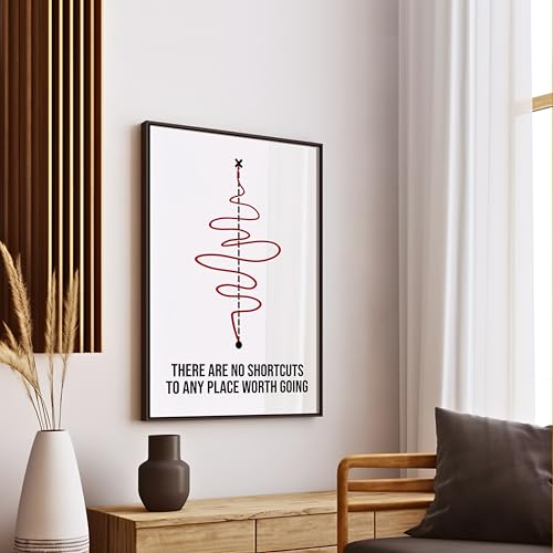 Image of COLOSSAL ART HOUSE Just Try Motivational Wall Frames for Living Room, Dining & Bedroom Wall Decoration - (13x17 Inch, Quote Frame) (NO SHORTCUT)