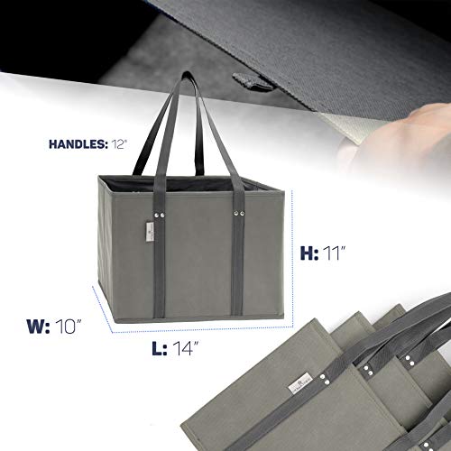 Premium-3-Pack-Reusable-Grocery-Shopping-Box-Bags-Large-Sturdy-Durable-Tote-Bag-Set-for-Groceries-Trunk-Organizer-and-Home-Storage-Foldable-with-Stylish-Design-and-Colors-Grey